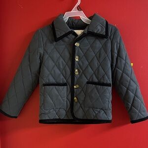 Kids Quilted Jacket - Blue/Black by Edgehill Collection size 4-5